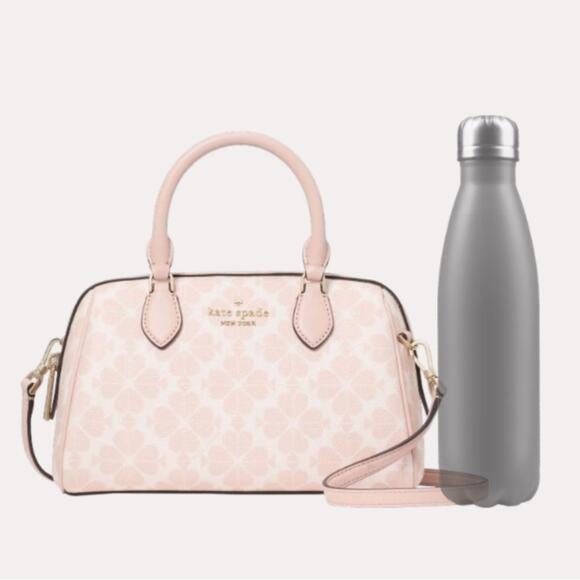 Kate Spade NY Rose Smoke Spade Flower Small Dolly Duffle Crossbody NWT MSRP $349 - Picture 5 of 10